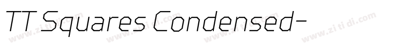 TT Squares Condensed字体转换